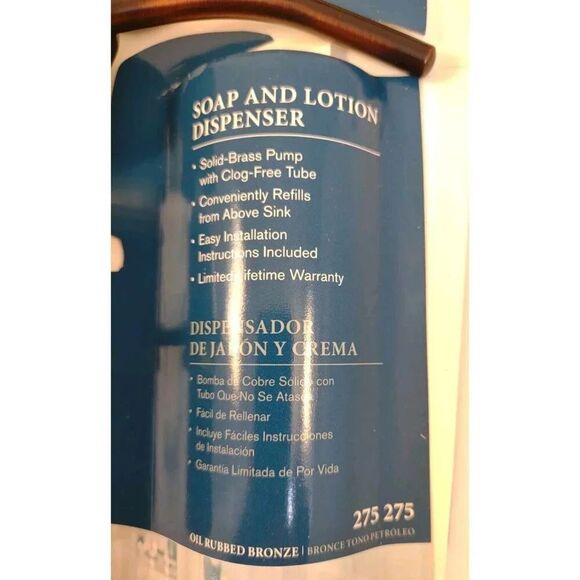 Pegasus Soap and Lotion Dispenser 275 275 Oil Rubbed Bronze - Picture 4 of 12